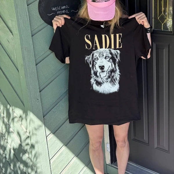Personalized Vintage Pet Photo Shirt – A Gift for Pet Lovers