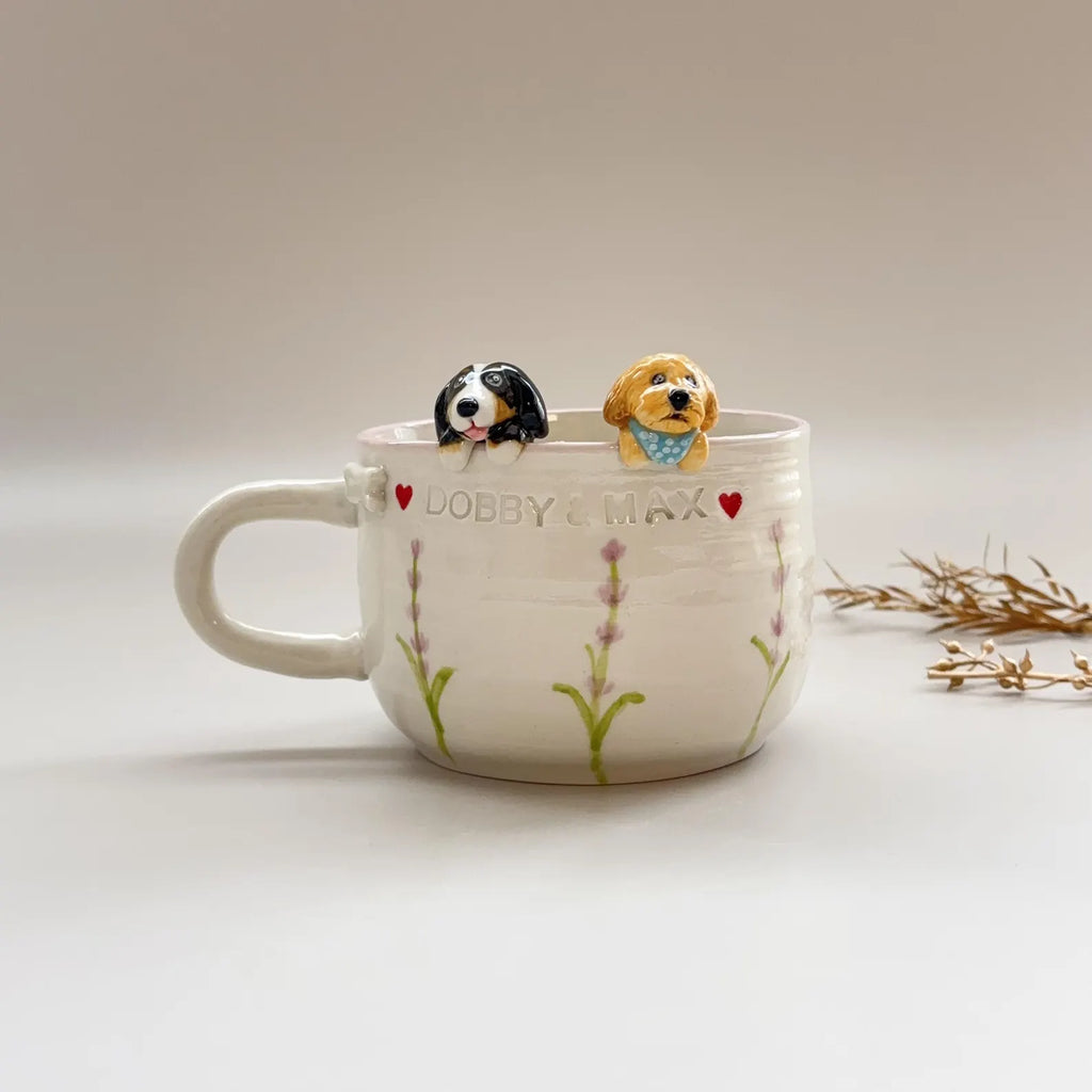 Personalized Handmade Pet Mug-Hidden Animal Coffee Mug-Gift For Dog Cat Owner